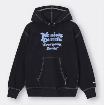 나니와단시 GU 콜라보 후드티 L