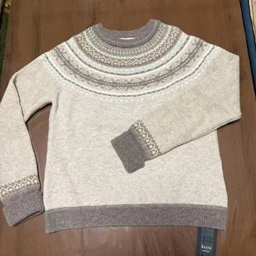 [ 택 포함 미사용 ] KEITH 키이스 스코틀랜드사제 아가일 무늬 니트