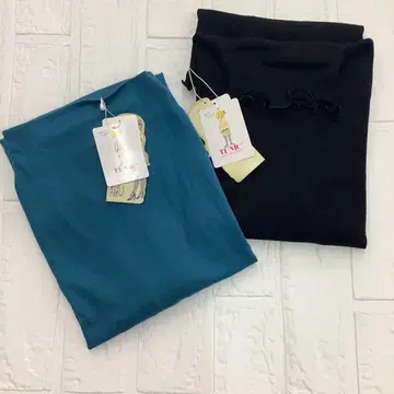 카모이 요코 TUNIC 따뜻한 하이넥 T셔츠 프리 사이즈 2장 세트