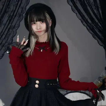 팔 엘프 오스마시 하이넥 리브 니트