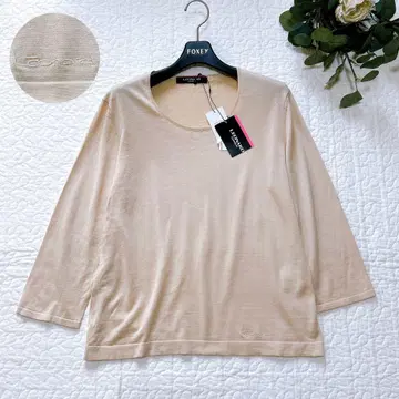 택 포함 새상품 레오나르 4만 2천 로고 자수 티셔츠 실크 코튼 42