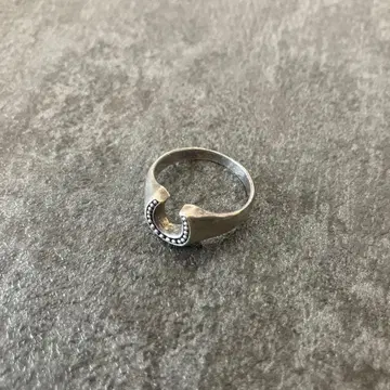 실버 호스슈 반지