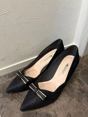 DIANA 블랙 펌프스 스틸레토