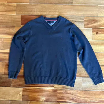 TOMMY HILFIGER 네이비 V넥 니트 L