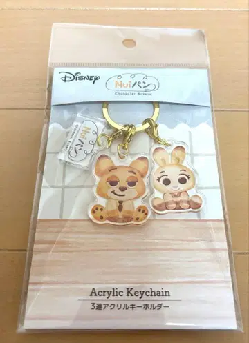 Disney 주토피아 Nui빵 3단 아크릴 키링