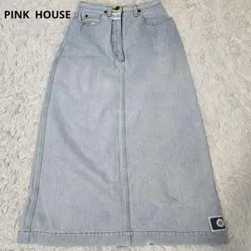 PINK HOUSE 핑크하우스 와펜 데님 스커트