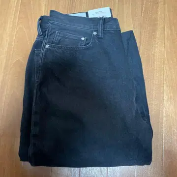 H&M 배기 데님 32/30 다크 그레이 블랙