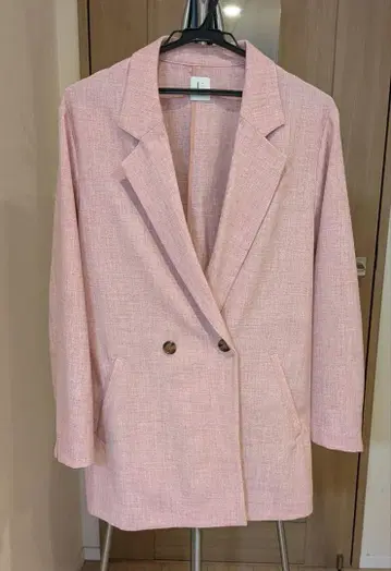 U by SPICK&SPAN 린넨라이크 오버 자켓 핑크