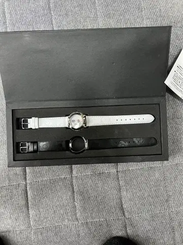 MARY QUANT 쿼츠식 아날로그 시계 화이트 블랙