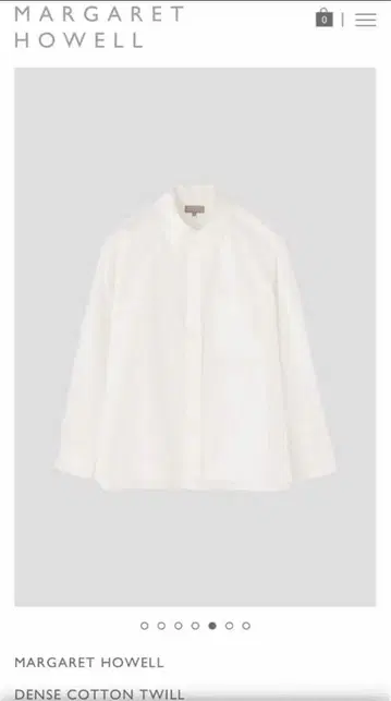 MARGARET HOWELL 화이트 셔츠 M