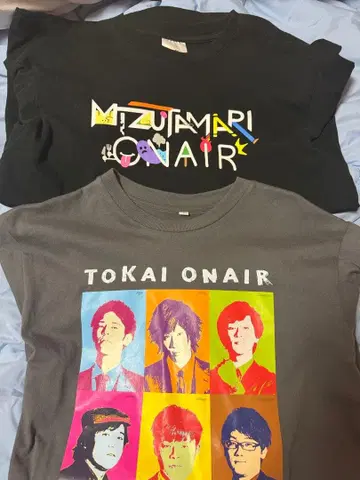 도카이 온에어 물웅덩이 본드 T셔츠 2장 세트