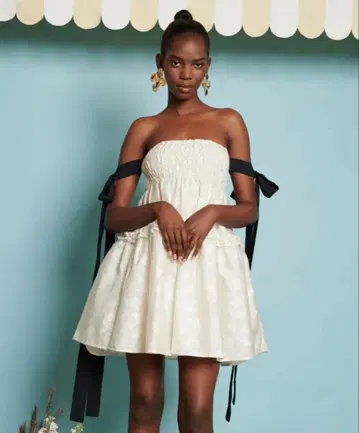 미사용 택 포함 Dream Sister Jane 자카드 미니 드레스