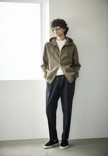 BR by B.R.SHOP 코튼 캐시미어 니트 후드티 미사용