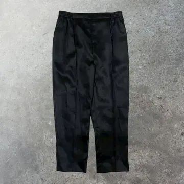 슬랙스 블랙 포멀 팬츠 린넨 100% 일본제 고급스러움