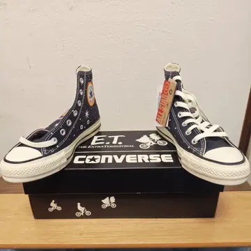 CONVERSE E.T. 콜라보 하이컷 스니커즈 블랙