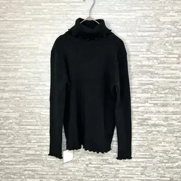 르에임 터틀넥 리브 니트 블랙 긴팔 F 사이즈 택 포함 새상품