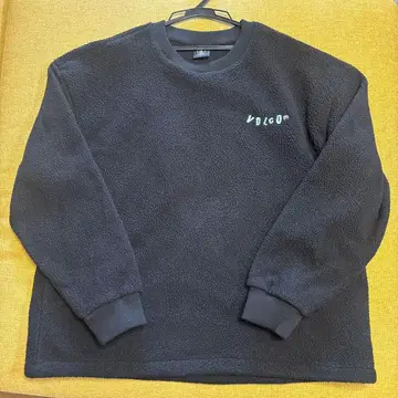 VOLCOM 플리스 맨투맨 L 블랙
