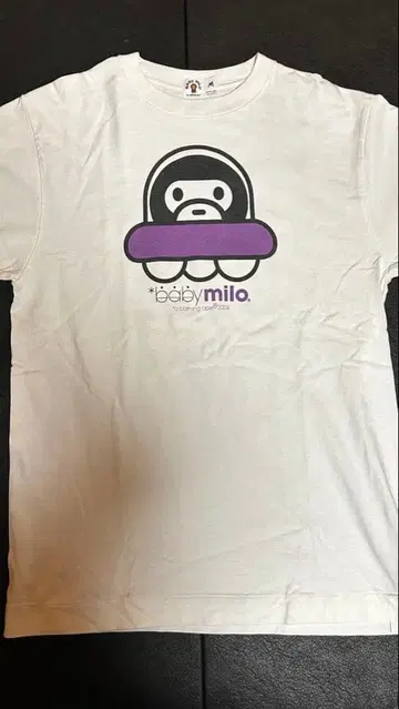 BABY MILO T셔츠 M사이즈 화이트 APE