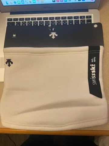 데상트 코리아 SWISSKI 플리스 넥워머 화이트