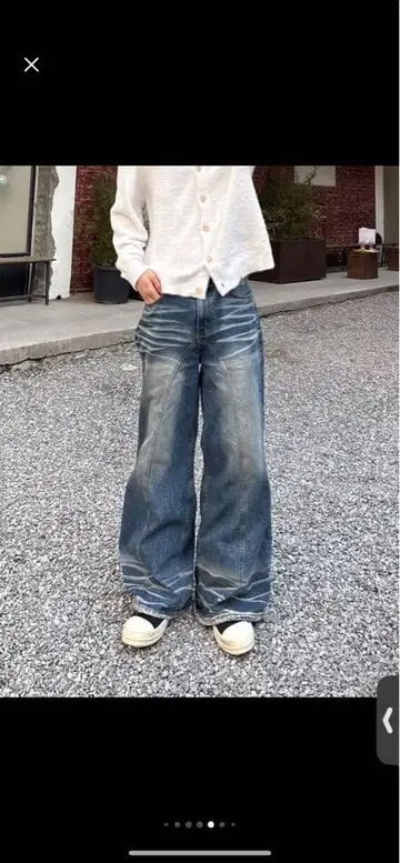 radiant 란군 착용 Back snap 2way pants Blue