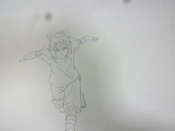 고양이 귀 사스케 직필 등 레이아웃/원화/수정/동영상 나루토 NARUTO