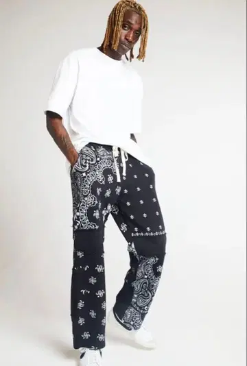 반다나 패턴 조거 팬츠 JADED LONDON