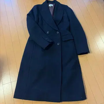 INES DE LA FRESSANGE 네이비 더블 브레스트 코트 M