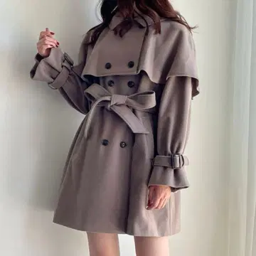 마제스틱 레곤 케이프 세트 미디 코트 모카 S