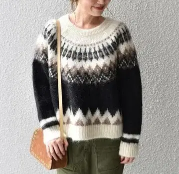 BATONER 하이넥 알파카 모헤어 니트 스웨터 1