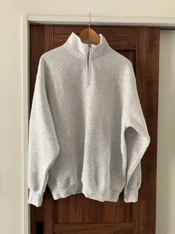 유나이티드 애슬 하프 지퍼 맨투맨 애쉬 그레이 L