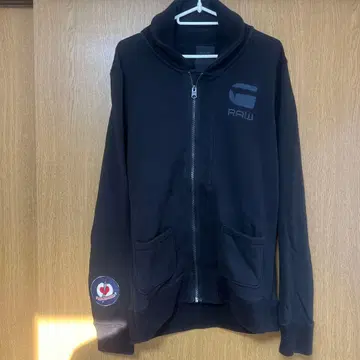 G-Star RAW 블랙 후드티 M