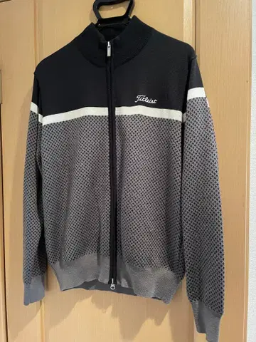 Titleist 집업 자켓 블랙/그레이