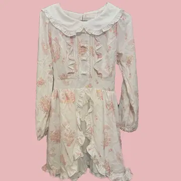 리즈멜로 Liz Lisa 꽃무늬 프릴 원피스 긴팔