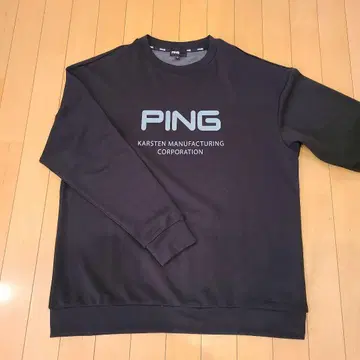 PING 얇은 소재 트레이닝복 LL 블랙