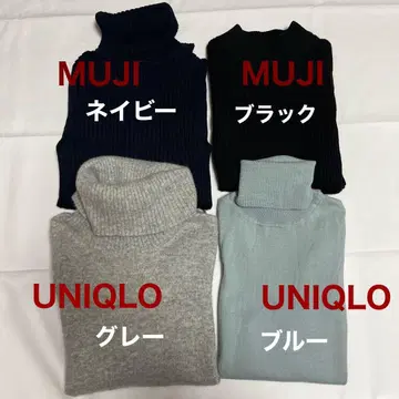 UNIQLO & 무인양품 터틀넥 4점 묶음 판매 M 사이즈