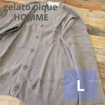 GELATO PIQUE HOMME 핫 스무 리브 가디건 모코모코 L