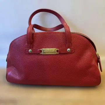 모스키노 빨간색 가죽 핸드백