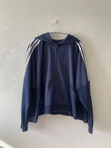 소매 절개 지퍼 후드티 CandyStripper