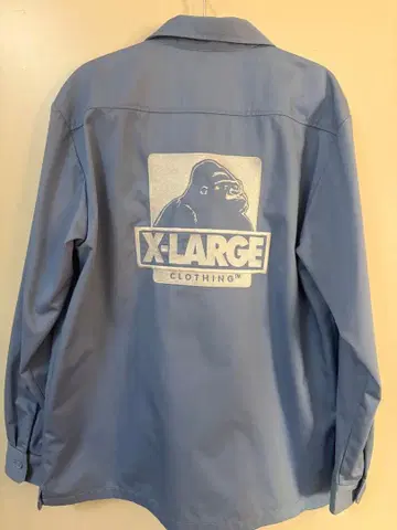 X-LARGE 블루 워크 셔츠 L 사이즈