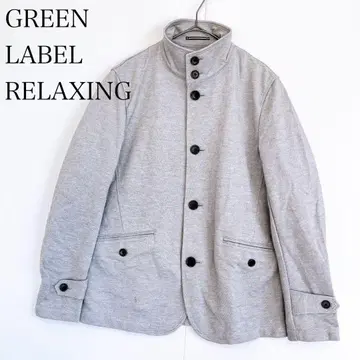 GREEN LABEL RELAXING 스탠드 카라 자켓 M 그레이