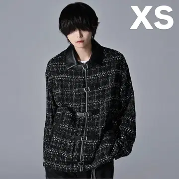 ADRER 메니버클 벨트 트위드 블루종