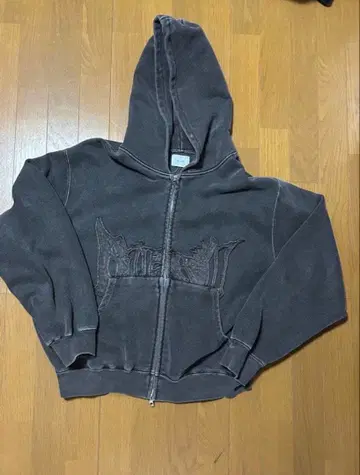 BLESSU 그레이 풀 집업 후드티