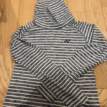 YONEX 스트라이프 후드 부착 T셔츠 L