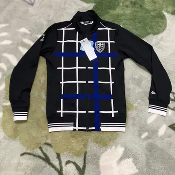 미사용 새상품 Kappa 체크 무늬 골프 블루종 L 사이즈