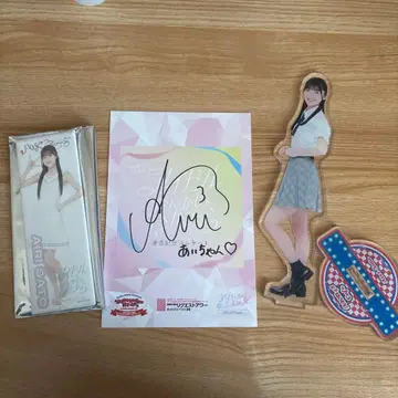 AKB48 사토 별 친필 사인, 아크릴 스탠드, 캔뱃지