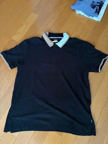 BOSS 블랙 피케 셔츠 L