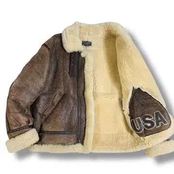 빈티지 B-3 무스탕 플라이트 자켓 B3 가죽 USA 미국