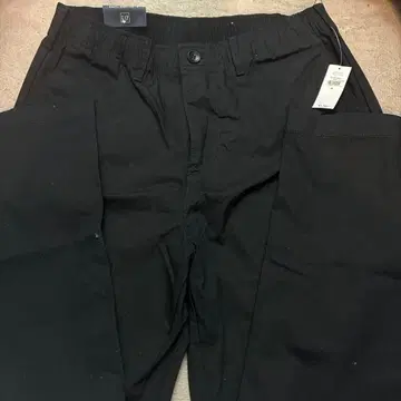 GAP 릴랙스 테이퍼드 팬츠 S 블랙 남성용