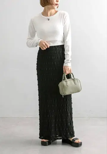 블랙 롱 스커트