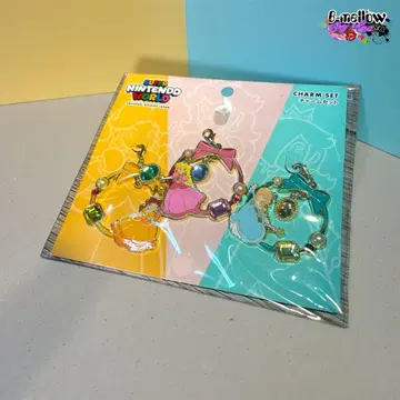 USJ 한정판 피치 데이지 로제타 참 세트 슈퍼 닌텐도 월드